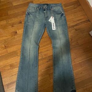 Purple Men's Classic Bootcut Jeans - Blue